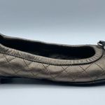 Attilio Giusti Leombruni AGL Monika Quilted Cap Toe Ballet Flat Bronze Black 37 Gold Size 7 Photo 9