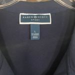 Karen Scott Sport Blue Zip Up Tunic Jacket Size Large Photo 1
