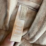SKIMS Size S Velour Hoodie Sweatshirt Sienna Golden Brown Crop Cozy Loungewear Photo 8