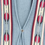 CHAPS  Womens Boho Aztec Southwestern Knit Long Cardigan Sweater Vest Size 1X Photo 2