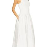 Shona joy “Aliah” High Neck Midi Dress in Ivory, size XS Photo 0