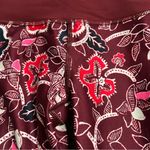 Athleta  Affirmation 7/8 Dark Garnet Red Floral Tights Powervita Size XS 446687. Photo 3
