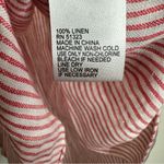 Daniel Cremieux Cremieux Linen Striped Short Sleeve Blouse Small Photo 4