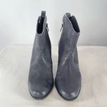 Charles David  Leather‎ Zipper Ankle Booties in Grey Size 5.5 Photo 6