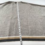 Ann Taylor  Women’s gray knit  Poncho sweater one size Photo 6