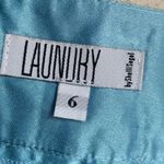 Laundry by Shelli Segal Vintage silk skirt size 6 baby blue print Photo 6