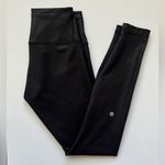 Lululemon  wunder train high rise leggings black foil shine 6 Photo 4