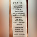 frame denim FRAME Savannah Silky Slinky Maxi Dress in Pink Clay Plunging Neckline Small $478 Photo 7