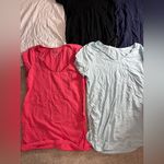 Lot of maternity tees basics short sleeve tees medium neutrals pregnancy Black Size undefined Photo 1