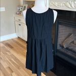 Black Linen Jumper Dress Mini New Size XS Photo 4