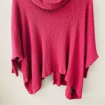 Free People Pullover Oversized Open Back Cowl Neck Sweater Red Sz Small Photo 2