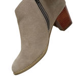 Vionic EUC  Leather Faros Fringed Ankle Boots Greige Size 8 Photo 3