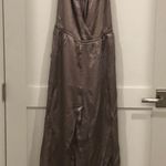 Free People Shimmering Champagne Jumpsuit Photo 3