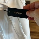 EXPRESS  White Belted Dress Pants Cargo New Ankle Super High Rise Photo 3