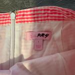 Lilly Pulitzer Women’s Thyme Pink & White Peplum Cotton Gingham Skirt Sz 4 Photo 4