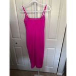 SheIn  Bodycon Midi Dress Hot Pink Spaghetti‎ Strap Cocktail Party XS Photo 2