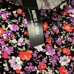 Agnes & Dora  Hi Lo Tee Blouse Women' s Large Purple Orange Floral Photo 4