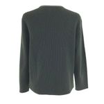 Alfani Womens Jacket Leather Wool Blend Knit Full Zip Black Size M Photo 1