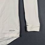 Handful Womens XS White‎ Long Sleeve Athletic Workout Pullover Top Burnout Light White Photo 3