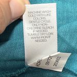 J.Jill Aqua Space Dye Front & Back Pleat Sleeveless Midi Pocket Dress XL Photo 6