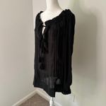 Sundance  black long sleeve lightweight swim cover up size S Photo 2
