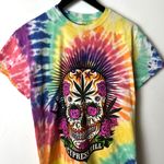 2021 Cypress Hill Tie Dye T Shirt Large Skull Weed Rose Graphic Rap Tee Hip Hop Purple Photo 1