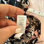 J Jill Size XL Black Pink Floral Long Sleeve Faux Wrap V Photo 4