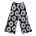 Farm Rio  x Anthropologie Daisy Linen-Blend Wide-Leg Pants Black Sz S Retail $168 Photo 1