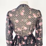 Lulus Lulu’s Fleur-ty Girl Black Floral Print Long Sleeve Babydoll Dress NWOT | XS Photo 11