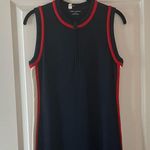 Tory Burch Tory Sport navy midi dress with red and white detail- size M Photo 2