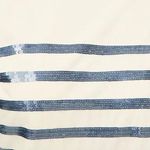 NWT J. Crew Cream and Blue Sequin women's Sz Small Sold Out Photo 2