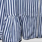 Denim & Co  super cute blue and white striped zip up jacket/top Photo 6