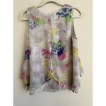 DKNY  Asymmetrical Graffiti Print Sleeveless Top Women's Size Medium NEW Artsy Photo 2