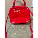 Wild Fable ‎ Red Patent Faux Leather Square Mini Top Handle Crossbody Bag Photo 1