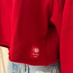 Wu Wear Cropped Hoodie Womens Red Size M Photo 2