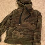 REWASH Fuzzy Hooded Camo Sweatshirt Photo 0