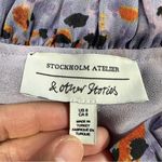 & Other Stories & Other Stories Flounced Tiered A-Line Mini Dress in Animal Print Lilac Combo 8 Photo 12