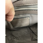 Taupe Cross Body Bag Snap Front Flap Braided Shoulder Straps Gold Photo 5