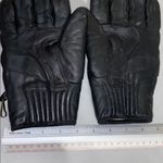 Obermeyer  Black leather Quilted womens unisex ski Gloves vintage Small medium Photo 9