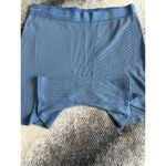 PINK Victoria's Secret Waffle Knit Boxer Blue Sleep Lounge Hi Rise Shorts XL Photo 2