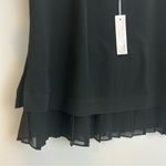 Chelsea28 NWT  Spaghetti Strap Pleated Layered Black Cami Tank Size Small Photo 6