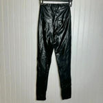 Wilfred Aritzia  Free Hi Waist Pullon Vegan Leather Black Leggings Q1 Photo 7