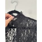 White Stag  Women's Vintage Lace Whimsigoth Victorian High Neck Open‎ Blouse Sz S Photo 3