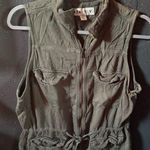 Ava & Viv Women’s  Dark Green Utility Vest Photo 0