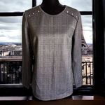 Nanette Lepore Nanette‎ Lepore Womens Pullover Sz L Long Sleeve Plaid Double Knit Black NEW Photo 2