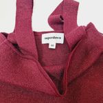 superdown Zoe Square Neck Dress in Metallic Burgundy XS Photo 6