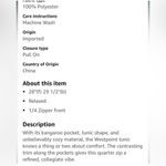 Carve Designs  fleece 1/4 zip, size Medium Photo 5