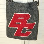Wool You Be Mine Womens Gray Boston College Purse Crossbody‎ Bag Photo 1