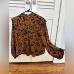 Topshop  Floral Leopard Blouse. Size 2. Photo 3