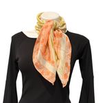 Bill Blass Vintage  Silk Neck Scarf with a Zebra and Spotted Pattern, 27” x 27” Photo 3